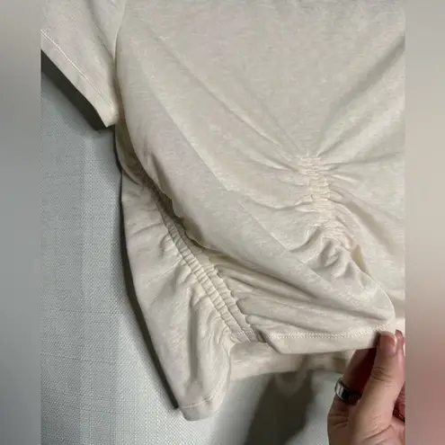 Free People Movement Ivory White Short Sleeve Crop Top