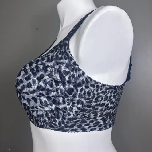 Wacoal 40DDD Awareness Full Coverage Underwire Bra 855167 Blue Cheetah Animal