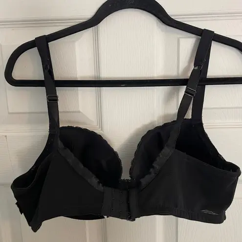 IZOD Black Bra Lace Trim Full Coverage Adjustable Straps 38C Intimates Feminine