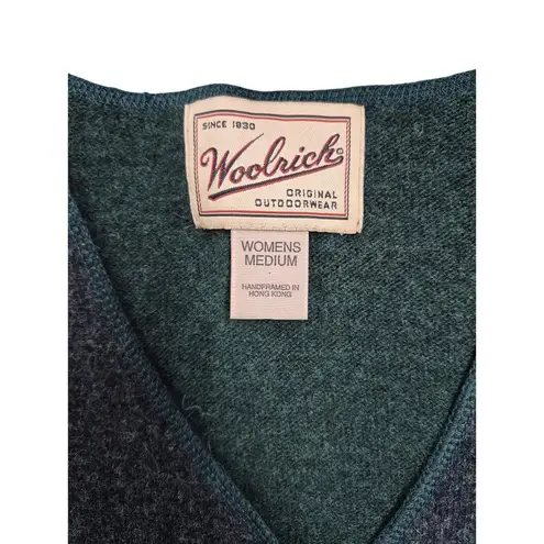 Woolrich NWT 100% Lambs Wool Charcoal Vest Bear & Deer Applique Women Sz M