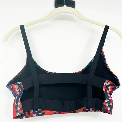 Onzie Womens Boho Printed Wide Elastic Hot Yoga Athletic Sports Bra Size M/L
