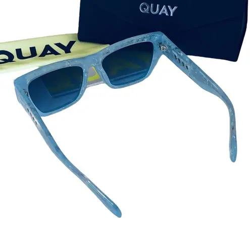 Quay  No Apologies SUNGLASSES Artic Tort Frame Blue Gradient Lens Limited Edition