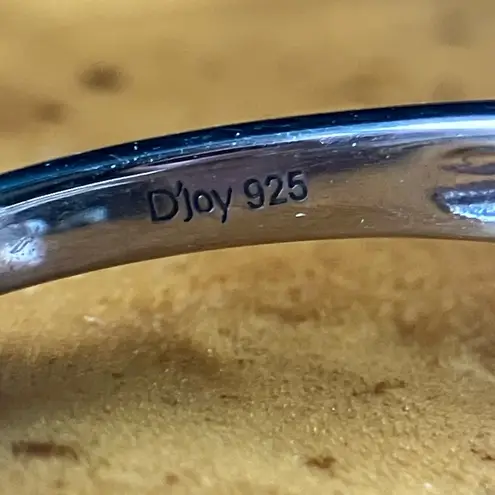 Natural Chrysocolla Orissa Garnet Sterling Silver Ring Size 9 Blue