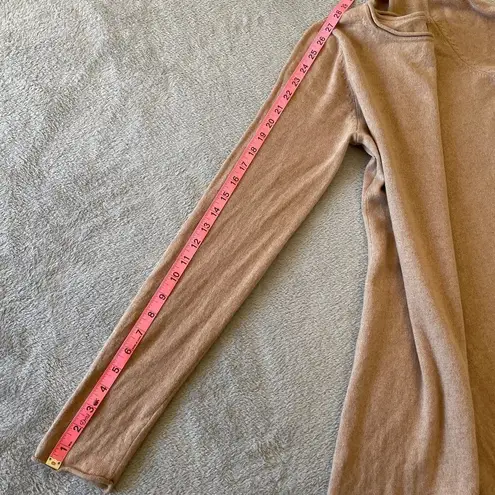 G.I.L.I. Got It Love It Sweater Medium Beige Cashmere Silk Longline Luxury Tunic Tan