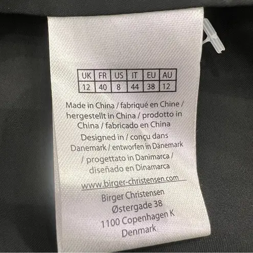 ROTATE Puff Sleeve Belted Mini Dress Black Size 8