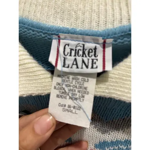 Cricket lane vintage floral grandmacore NWT sweater small Blue