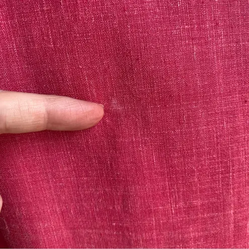 VTG Escada x Zegna Silk Linen Cropped Blazer with Flower Buttons Germany Made Pink Size 40