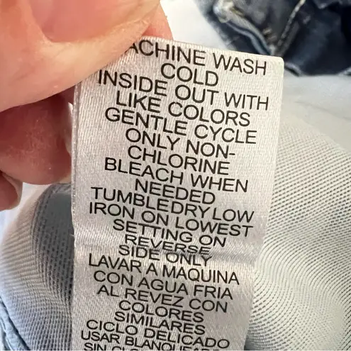 Democracy  Ab solution Mid-Rise Fray Hem Ankle Jeans Stitch Pockets Size 6