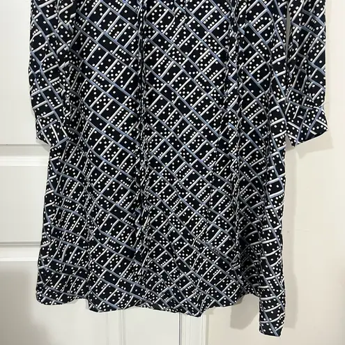 LK Bennett L.K. Bennett Blue Silk Domino Lotte Dress Size 0 US $695