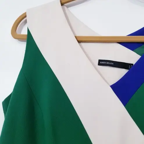 Karen Millen Color Block Sheath Dress New with FLAWS Stains