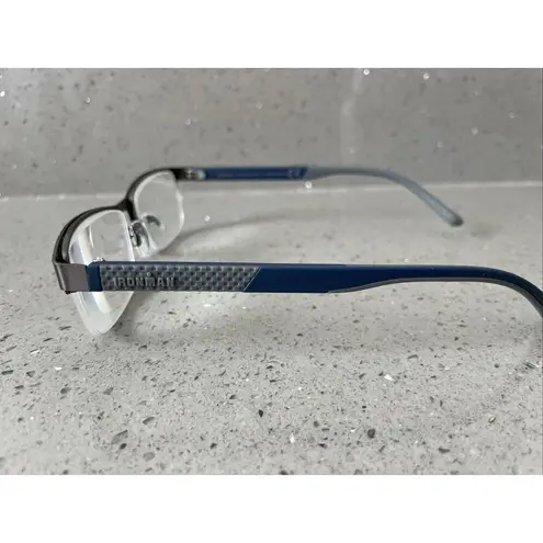 Foster Grant Ironman Eyeglasses Frames ONLY IM1001 DG0921 Half Rim 53-17-147