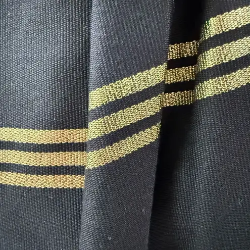 Vintage 80s Albert Nipon 2pc Special Occasion Black Velvet Jacket Gold Black Ski Size 6