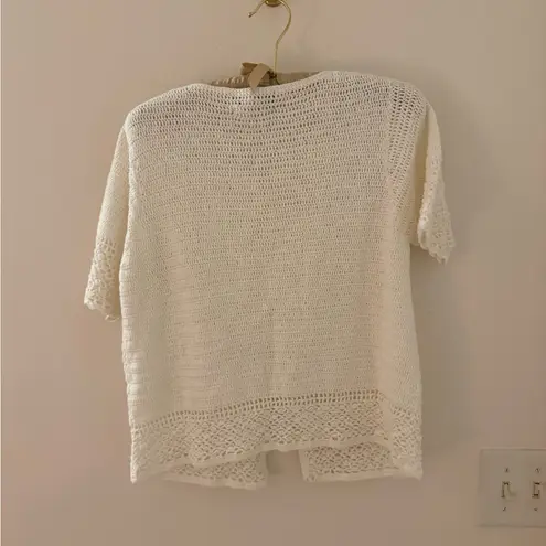 trendy knit short sleeve cardigan size S