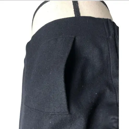 Echo Black Wool Blend Short Sleeve Cropped Jacket Size S/M