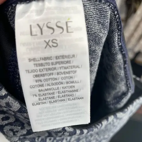 Lysse Jacquard High Waist Leggings in True Navy Tabby at Nordstrom, Size X-Small