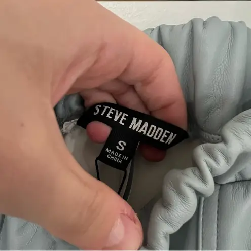 Steve Madden Faux the Record Short Faux Leather Shorts