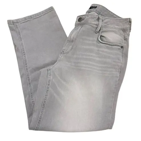 Simply Vera Relaxed Boyfriend Cropped Faded Gray Jeans Size 6