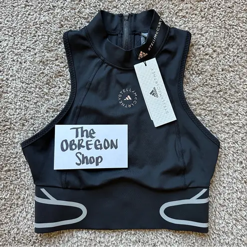 TRUEPACE HEAT RDY RUNNING HIGH NECK ZIP CROP TOP WOMENS SIZE SMALL BLACK NEW