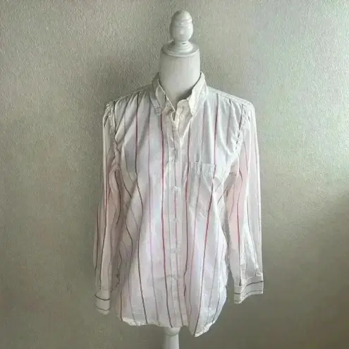 J.Crew  - Classic-fit washed cotton poplin‎ shirt in candy stripe