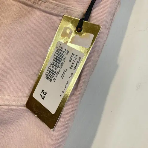 Cycle of Italy women's size 27 pale orchid gold studded high waist skinny jeans Pink