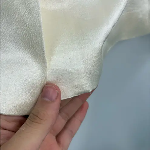 Veronica Beard Athens Satin Peak Lapel Blazer In Off White blazer size 0 - Image 7