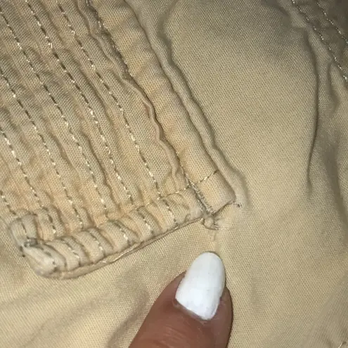 Allison Brittney Capri y2k cargo pants 100% cotton tiny flaw size 10