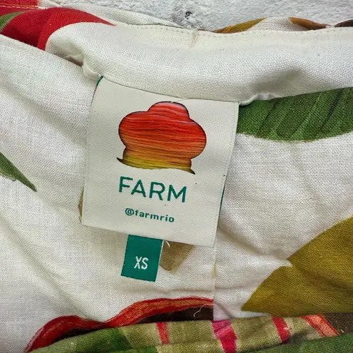 Farm Rio White Spring Forest Mini Skirt size xs