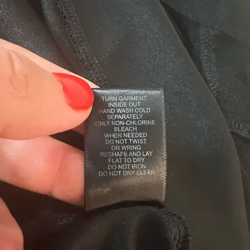 Row A Black Velvet Ruffled Chiffon Skirt Lined Mini Party Dress Size Large