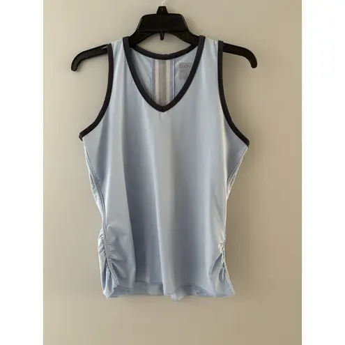 Lucky In Love Shirt Womens L Blue Athletic Racerback Tennis Golf Pickleball Size L