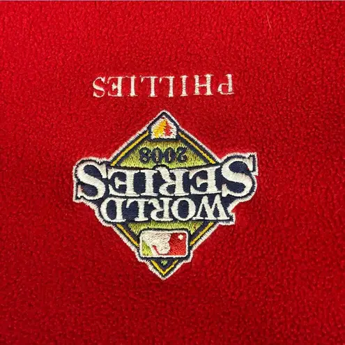 Philadelphia Phillies MLB World Series 2008 Red Full Zip Fleece Jacket Women XL