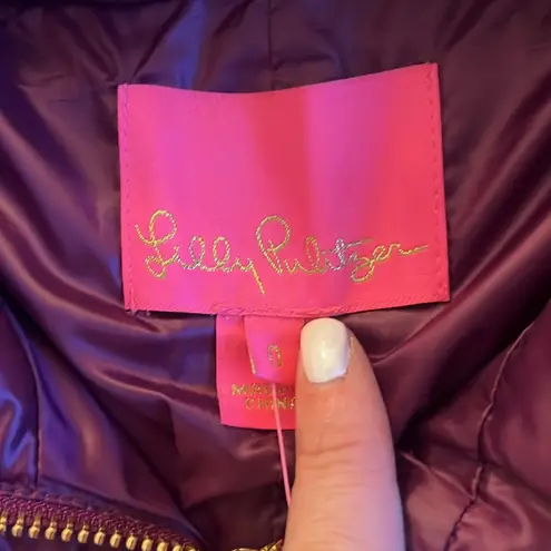 Lilly Pulitzer  “Tonia” Puffer Jacket Amarena Cherry Size 0 NWT thumbnail 9