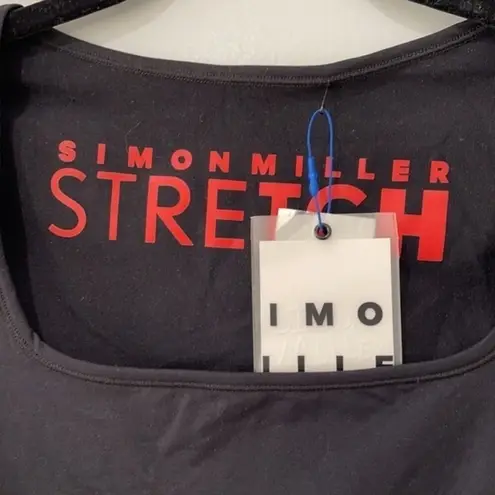 Simon Miller Eero Square Neck Body Suit Size XS Black New with Tags