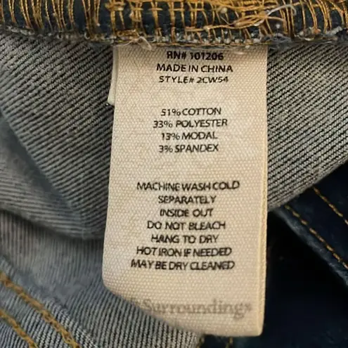 Soft Surroundings Denim Ultimate High Rise Slim Blue Jeans Womens Size 14 2CW54