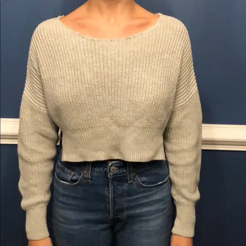 Urban Outfitters Cropped grey sweater