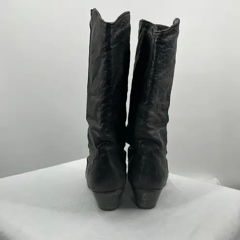 Dingo Vintage Black Womens Boots 6 Western Rodeo Boho Festival