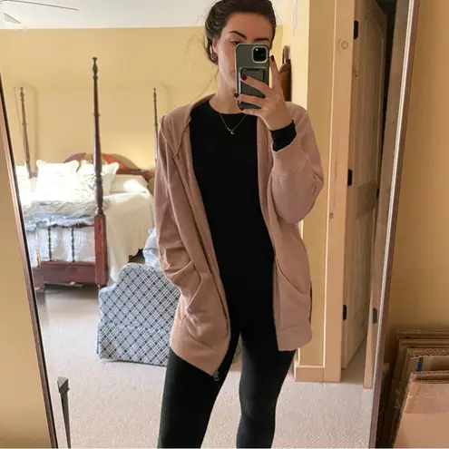 American Eagle  Outfitters Oversized Baggy Soft Terry Zip Up Hoodie Sweatshirt S