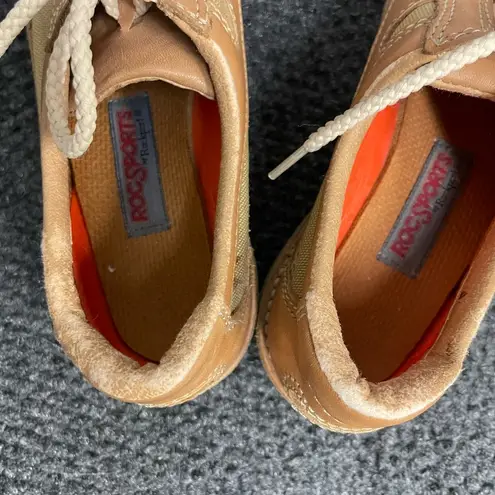 Vintage Vibram Rockport Leather Shoe Women's Shoes 6.5 Vintage Retro 80s Tan