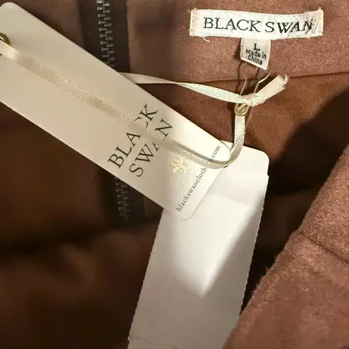 Black Swan Brown A-line Mini Skirt