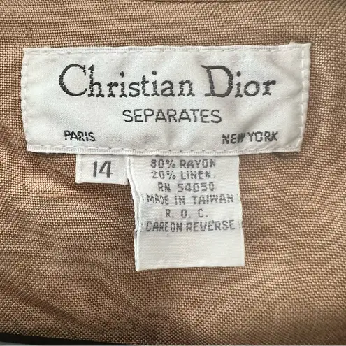 Christian Dior Vintage  Tan Blazer