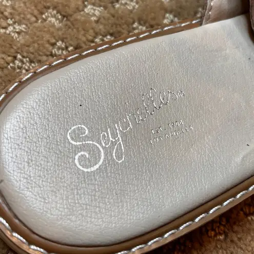 Seychelles BEIGE FRINGE SANDAL TASSEL COUNTRY WESTERN SZ 10 LEATHER BOHO COMFORT