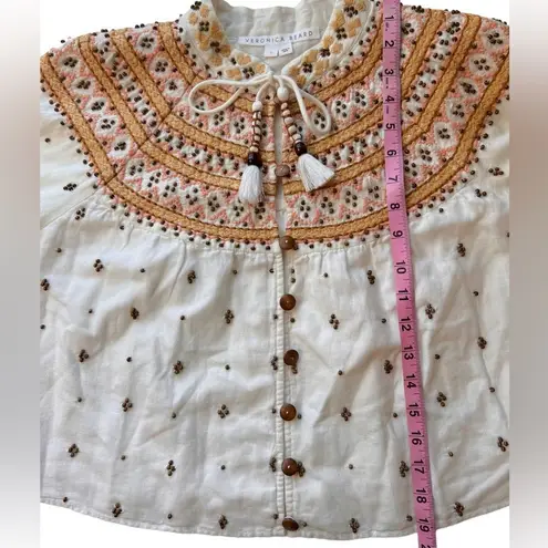 Veronica Beard Fernanda Embroidered Cropped Jacket