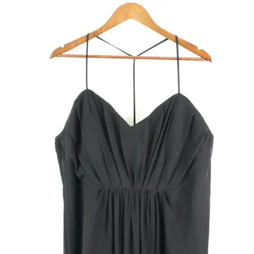 Hayley Paige Occasions Hayley Paige Sweetheart Gathered Chiffon Dress Black Size 22