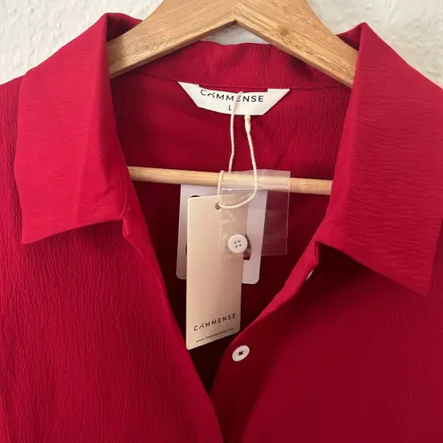 Commense Oversized Button Down Shirt L NWT Size L