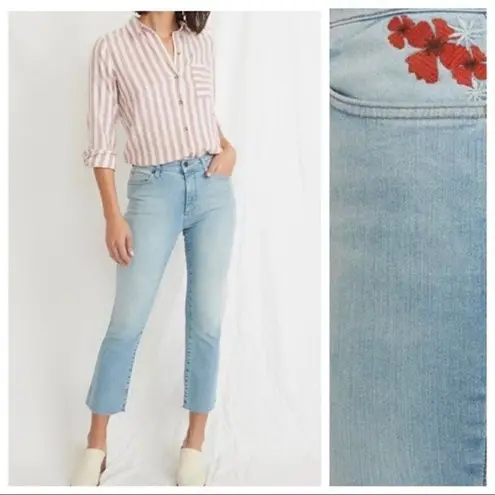 Marine layer Kick Flare Jean in Medium Light Wash size 25