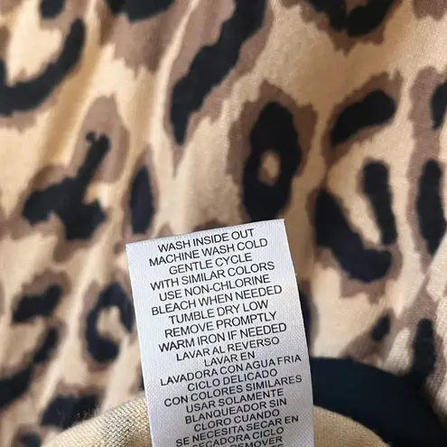 Joseph A Joesph A. Tan And‎ Black Leopard Print Sweater Top Size Small - Image 10