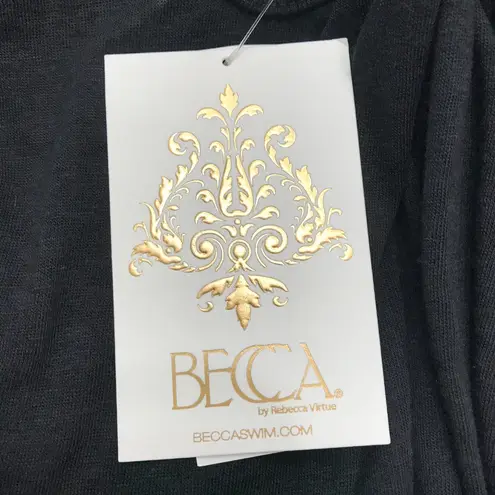 Becca Beach Date Jumpsuit Cover-Up Size M in Black NWT