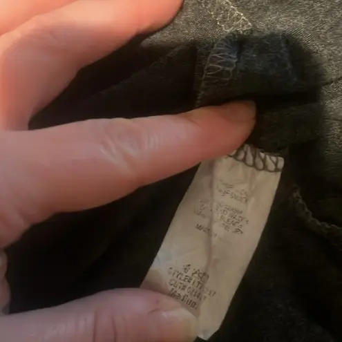 Love Story Open Front Draped Elbow Patch Cardigan (M) Gray Size M