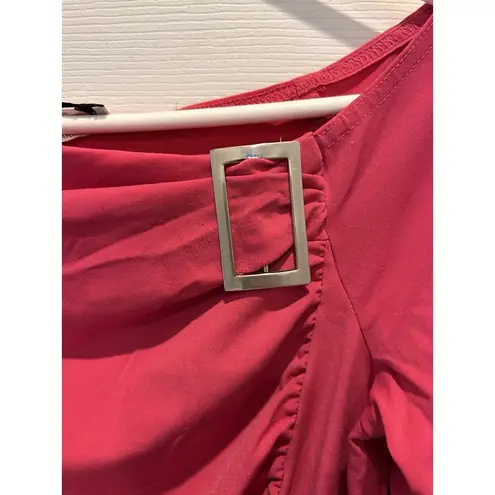 Self Esteem Vintage Bracelet Sleeve Buckle Top Made in the USA Y2K Large