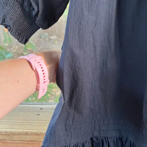 Maeve Anthropologie Women's Black Cotton Poplin Mini Dress Size S