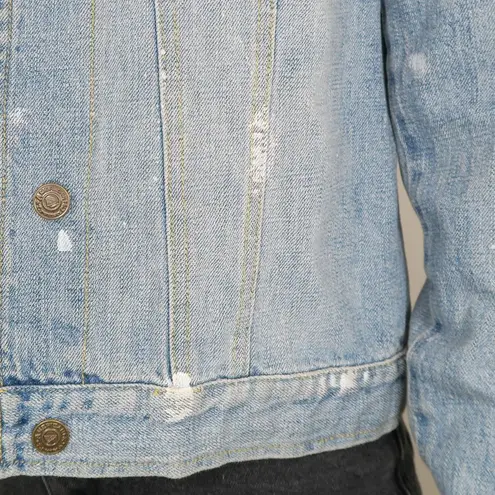 American Living Vintage 90s Paint Splatter Denim Jacket